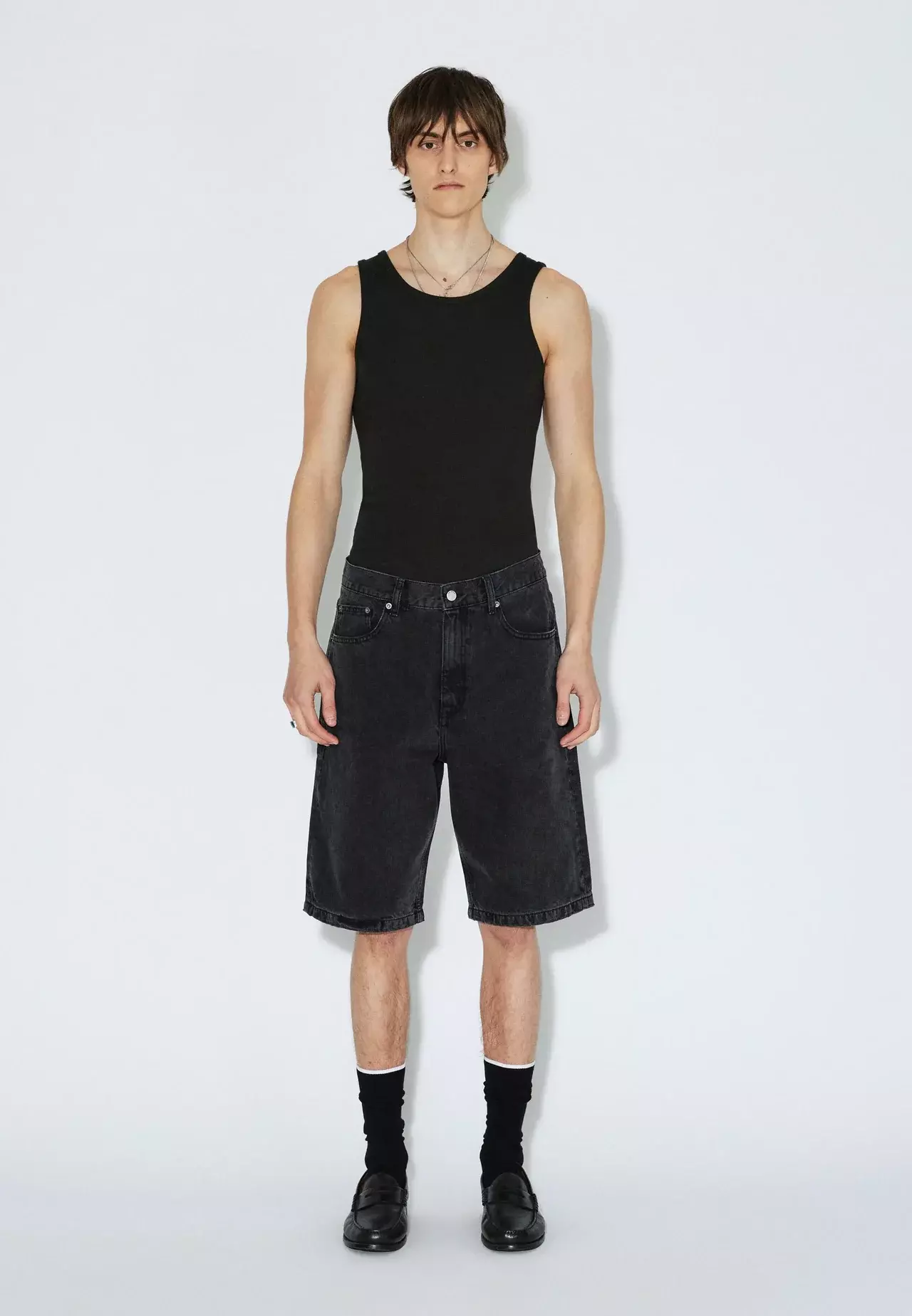 Dr.Denim Omar Shorts Worn Black Herren Denim schwarz